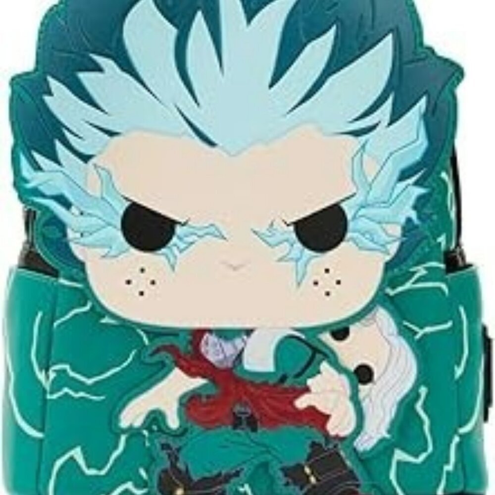 Loungefly POP My Hero Academia Deku Infinity Cosplay Mini Backpack NWT​